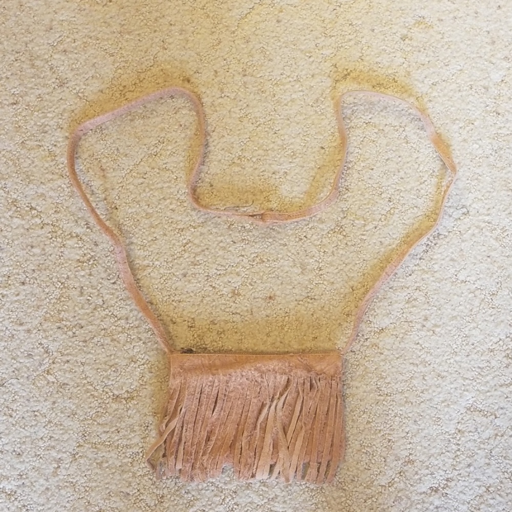 Small suede crossbody